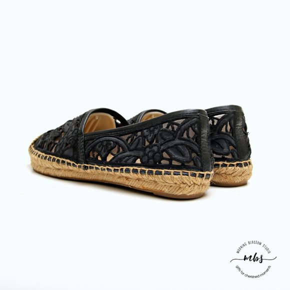 Tory Burch Lucia Lace Espadrille Flats - Picture 6 of 14